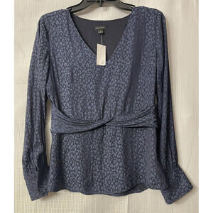 NWT Ann Taylor LOFT Womens Long Sleeve‎ Casual Top Shirt Blouse Size 2